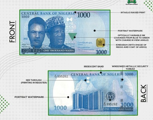 ₦‎1000 naira new note