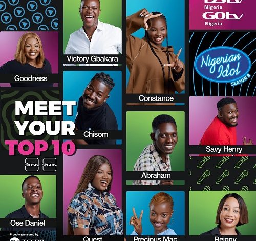 Nigerian Idol season 8 top 10 contestants